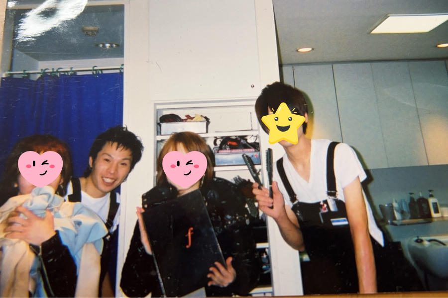 美容師になったばかりのころの写真
