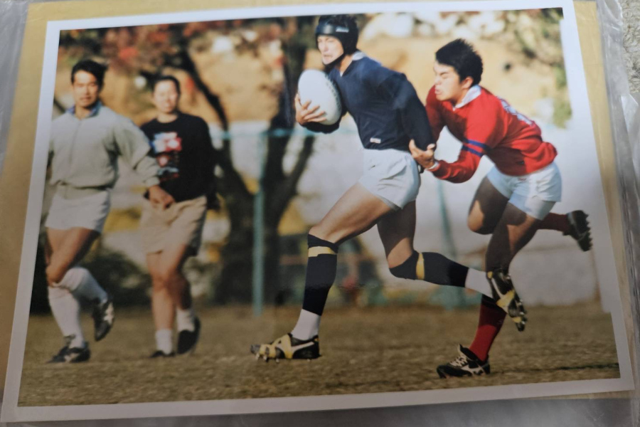 大学ラグビー部の写真