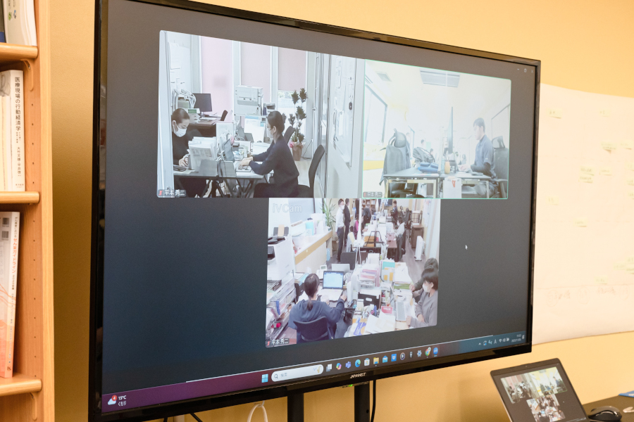 京都院と大津院はモニタで常時接続