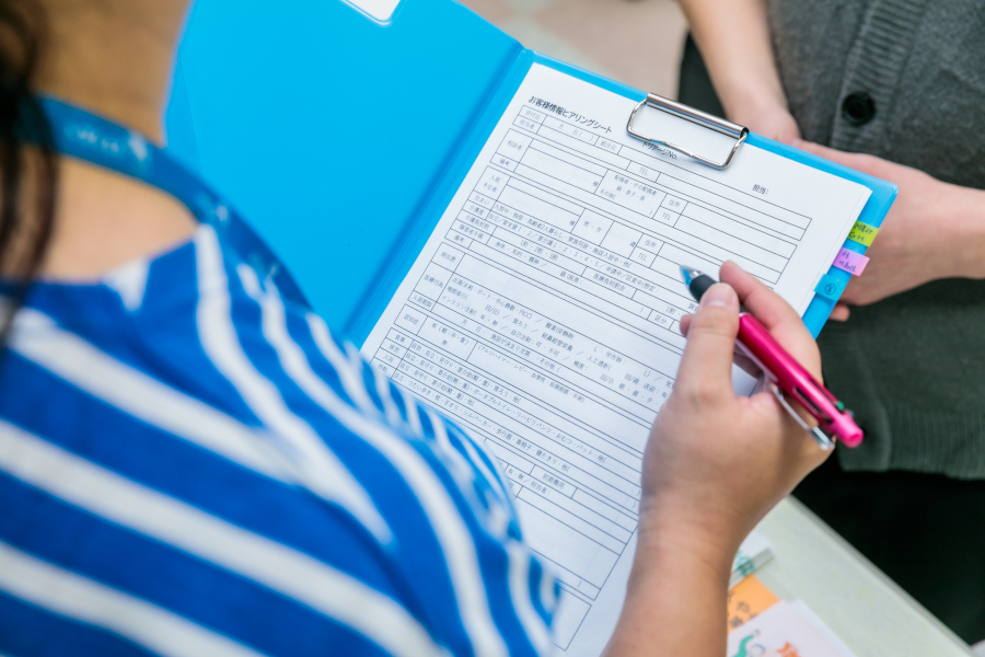 お客さま情報ヒアリングシート