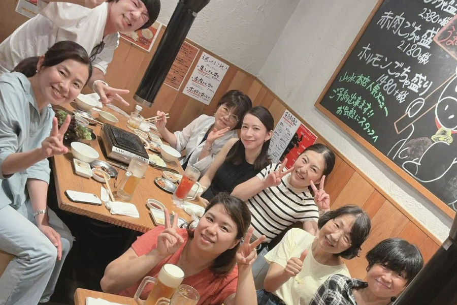 スタッフとともに