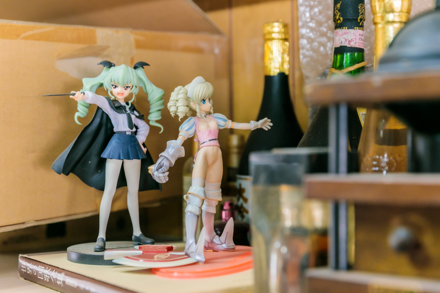 回収したフィギュアなど