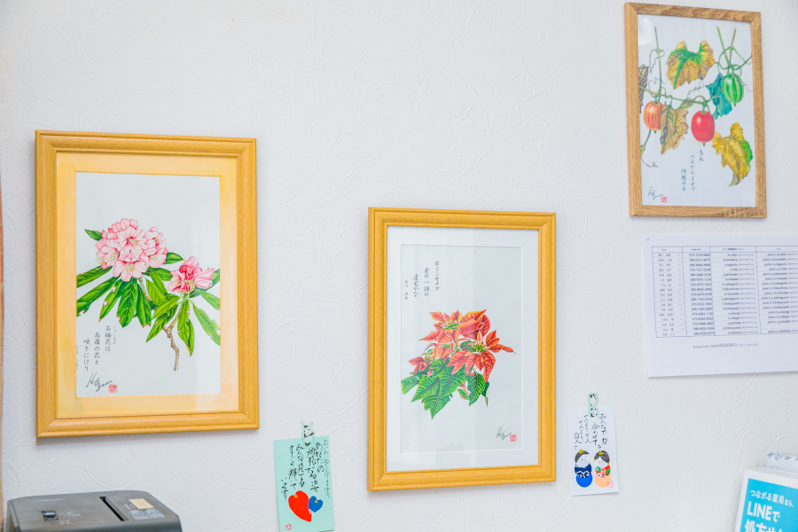 利用者さんからいただいた絵画