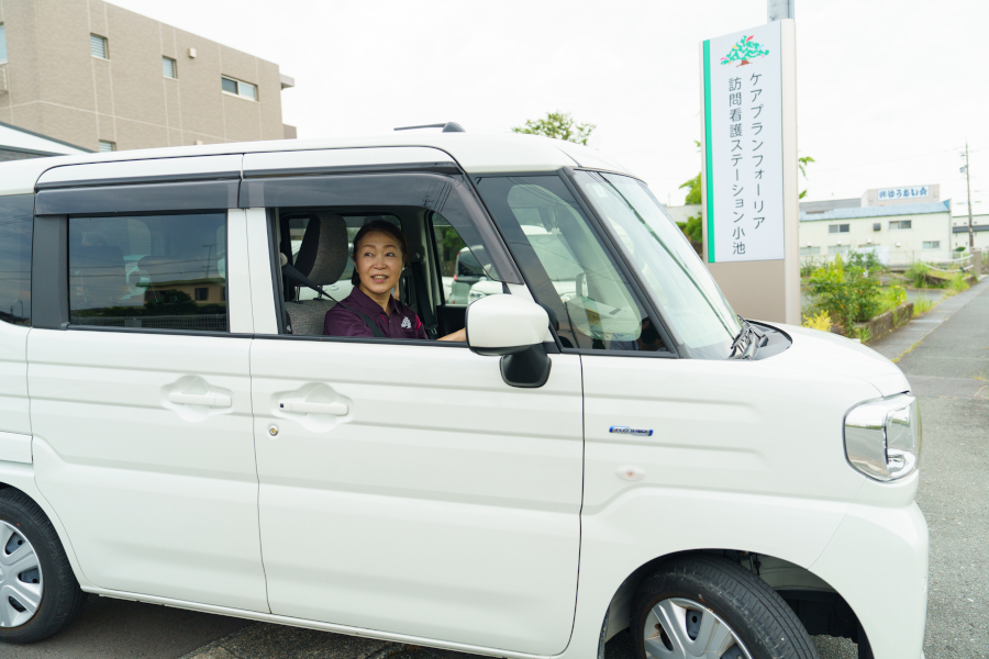 平野美佳子管理者訪問へ向かう